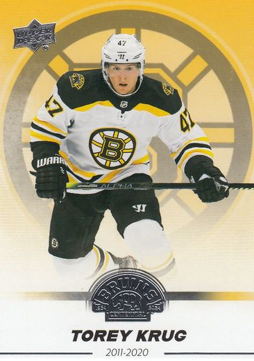 řadová karta TOREY KRUG 23-24 UD Boston Bruins Centennial číslo 42